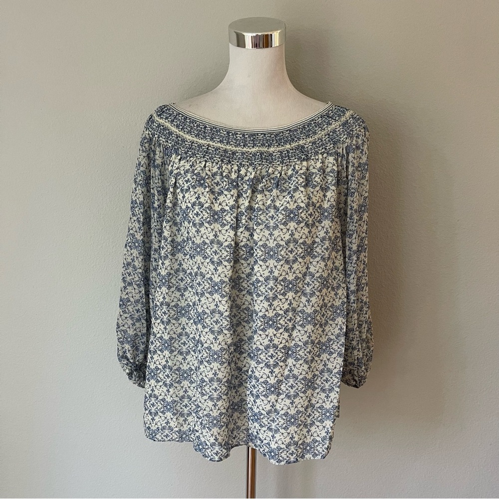 Max Studio Boat Neck Blouse Size L